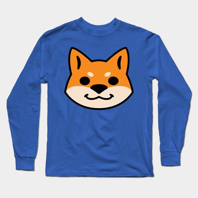 Red Shiba Long Sleeve T-Shirt by kaeru